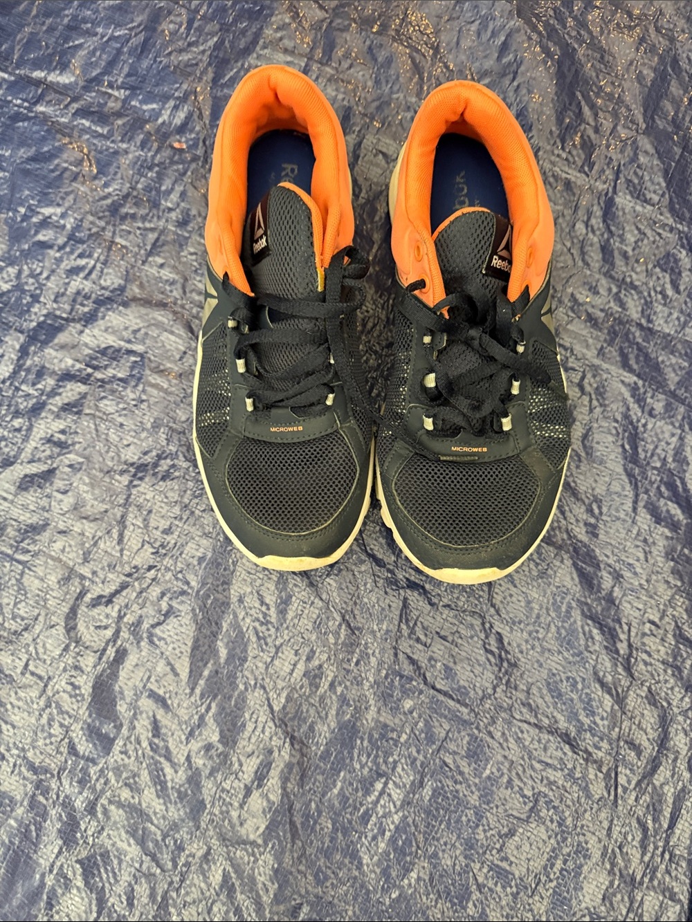Reebok Navy and Orange Men's Running Shoes